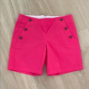 J. Crew Pink Bermuda Shorts Tailored Crisp Fabric